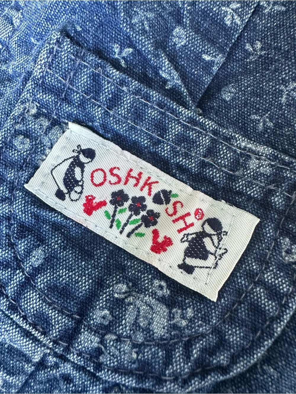 Oshkosh Vintage Blue Overalls 24M